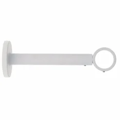 Tringle Plafond|Tringle À Rideau, Barre Et Support|LUANCE Support tringle extensible (L155 - L195 / D28) Lino mat Blanc