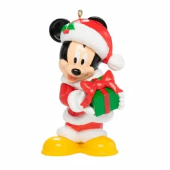 Déco De Noël Disney|Décoration De Sapin|CHRISTMAS INSPIRATIONS Suspension de fête (H9 cm) Disney Mickey cadeau Rouge