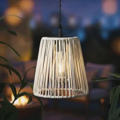 Luminaire Jardin|Eclairage Extérieur|KAEMINGK Suspension de jardin solaire LED (H58 cm) Midtown Blanc