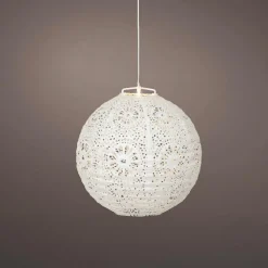 Luminaire Jardin|Eclairage Extérieur|KAEMINGK Suspension de jardin solaire (H23 cm) Lanterne ajourée he Blanc