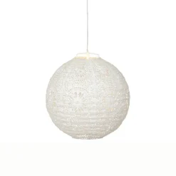 Luminaire Jardin|Eclairage Extérieur|KAEMINGK Suspension de jardin solaire (H23 cm) Lanterne ajourée he Blanc