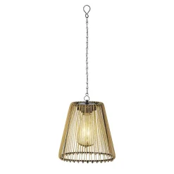 Luminaire Jardin|Eclairage Extérieur|#N/A Suspension de jardin solaire LED (D17,5 cm) Calabre Dée Or