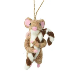 Décoration De Sapin|KAEMINGK Suspension de Noël en laine (H9 cm) Mimolette Naturel