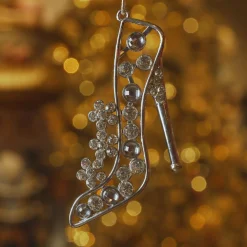 Décoration De Sapin|KAEMINGK Suspension de Noël en métal (H11 cm) Paris strass é Argent