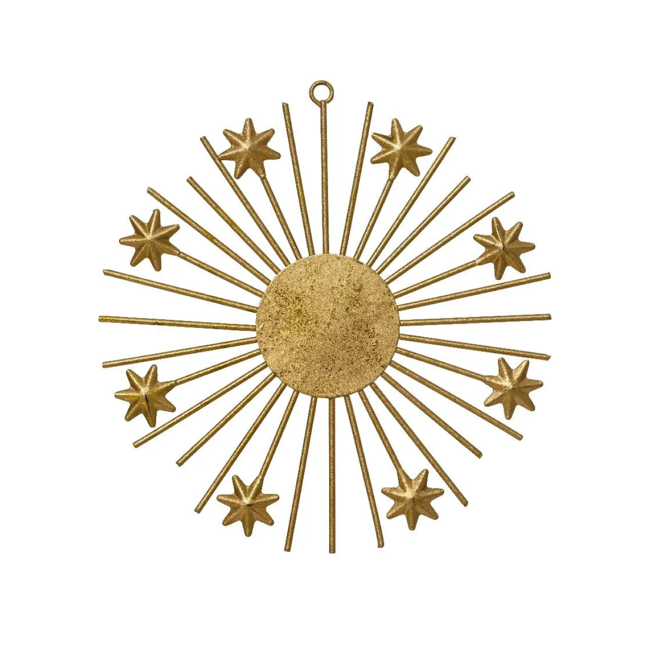 Décoration De Sapin|KAEMINGK Suspension de Noël en métal (D15 cm) Lueur d'étoiles Or