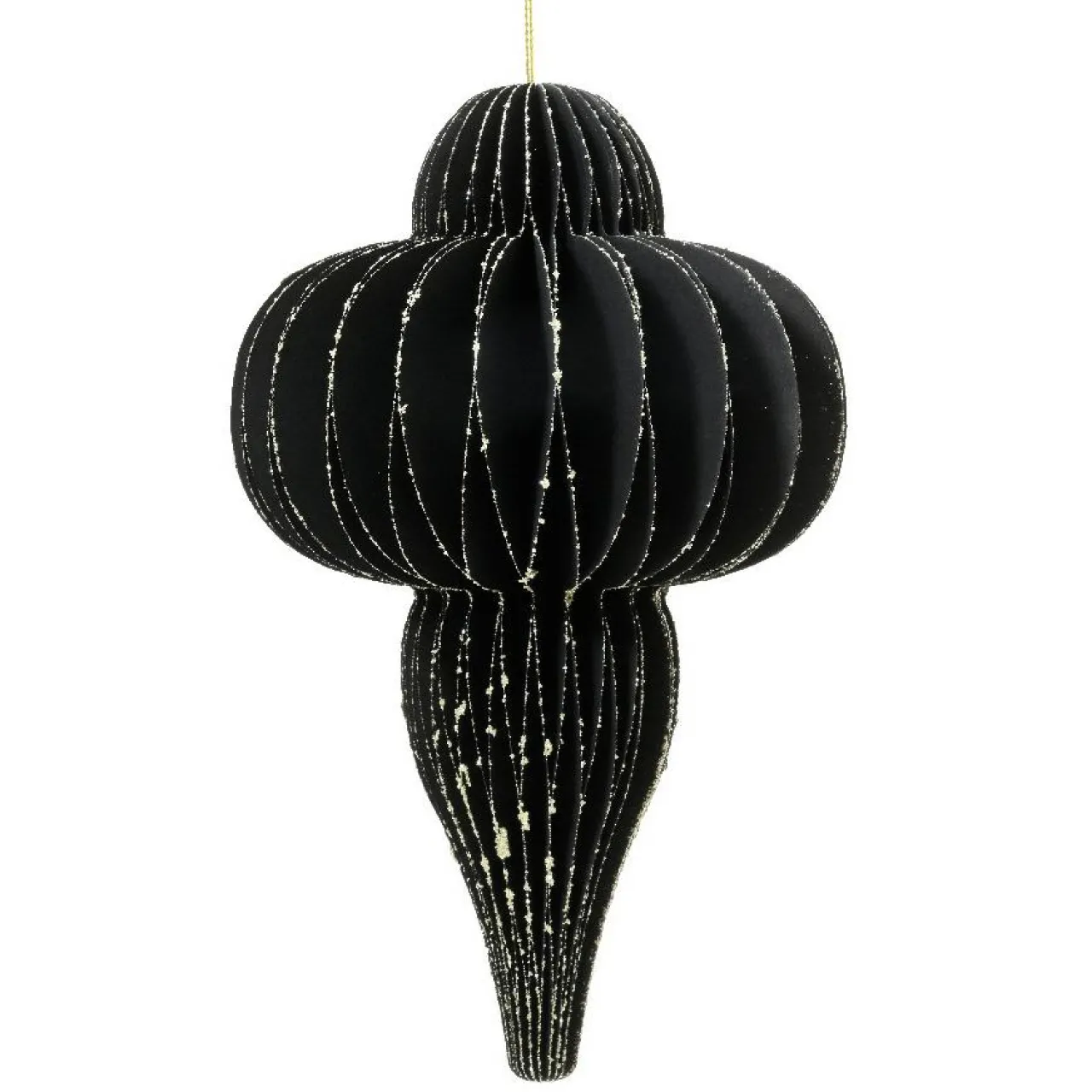 Déco Et Objet De Noël|Décoration De Sapin|KAEMINGK Suspension de Noël en papier (H20 cm) fermeture Magnétique Noir