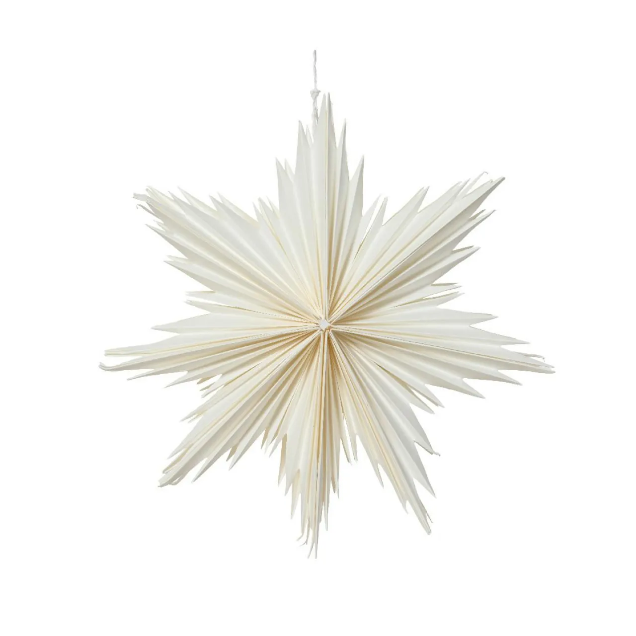 Déco Et Objet De Noël|KAEMINGK Suspension de Noël en papier (D30 cm) Étoile glacée Blanc