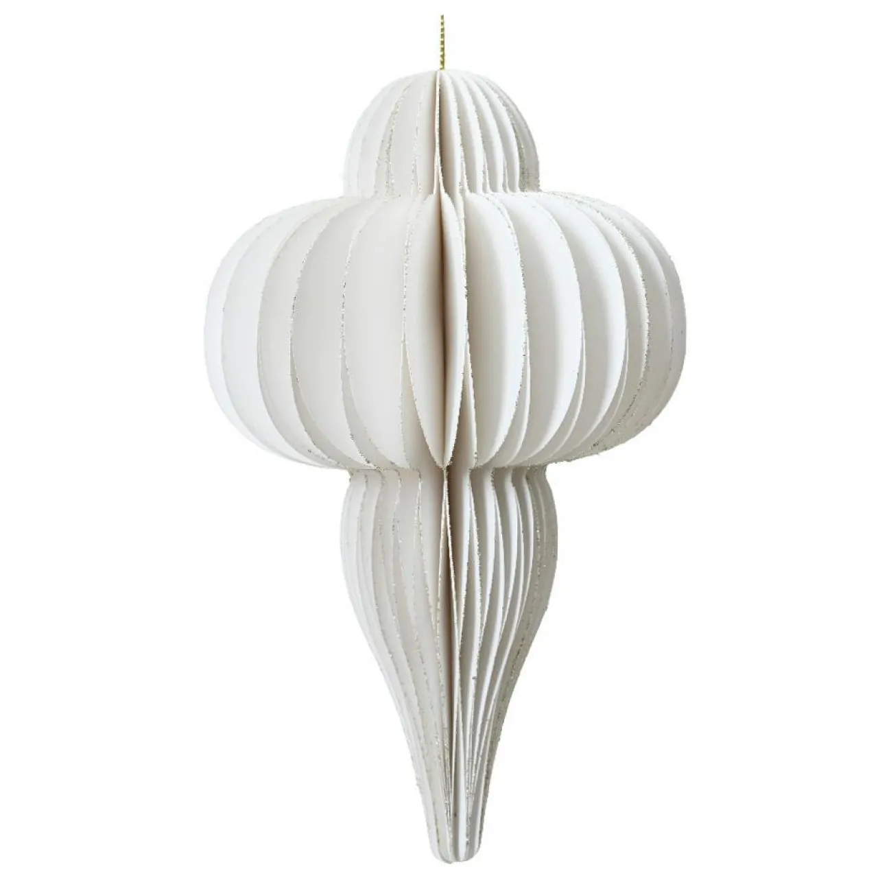 Déco Et Objet De Noël|Décoration De Sapin|KAEMINGK Suspension de Noël en papier (H20 cm) fermeture Magnétique Blanc