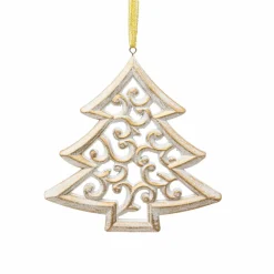 Décoration De Sapin|Feeric Lights & Christmas Suspension de Noël (H14,5 cm) Arabesque Blanc