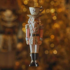 Décoration De Sapin|KAEMINGK Suspension de Noël (H12 cm) Casse-noisette Tea time Rose