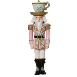 Décoration De Sapin|KAEMINGK Suspension de Noël (H12 cm) Casse-noisette Tea time Rose