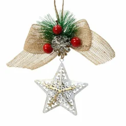 Décoration De Sapin|KAEMINGK Suspension de Noël (H15 cm) Décor étoilé Multicolore