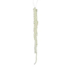 Décoration De Sapin|KAEMINGK Suspension de Noël (H20 cm) Stalactite s Nacrées Perle