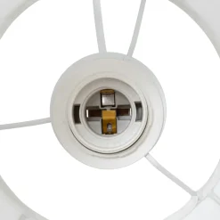 Lampe Suspension|Atmosphera, cru017dateur d'intu017drieur Suspension luminaire coton (25 x 35 cm) Toby Blanc