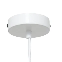 Lampe Suspension|Atmosphera, cru017dateur d'intu017drieur Suspension luminaire coton (37 x 24 cm) Toby Blanc