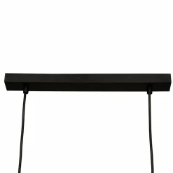 Lampe Suspension|ATMOSPHERA Suspension lumineuse bois acacia (L70 x H120 cm) Edena Noir