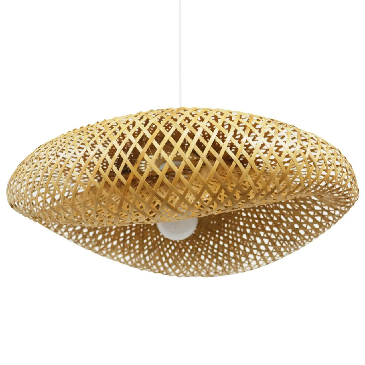 Lampe Suspension|EMINZA Suspension lumineuse en bambou (D50 cm) Marinaly Naturel