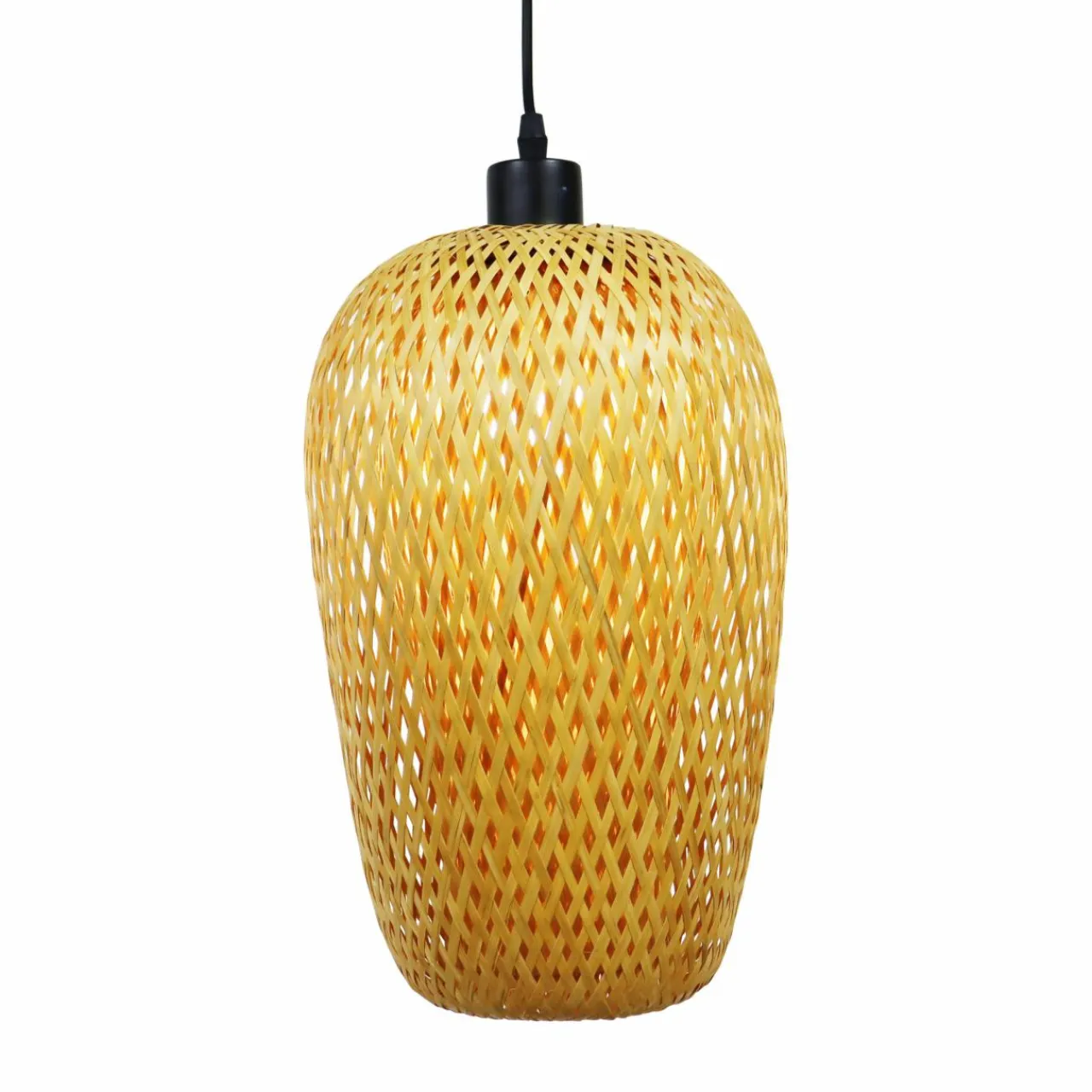 Lampe Suspension|EMINZA Suspension lumineuse en bambou (H35 cm) Fuengirola Naturel
