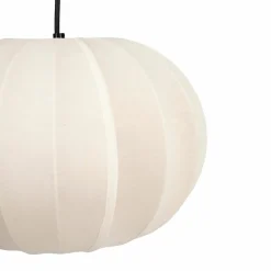 Lampe Suspension|OSTARIA Suspension lumineuse en coton (D32 cm) Intensa Beige