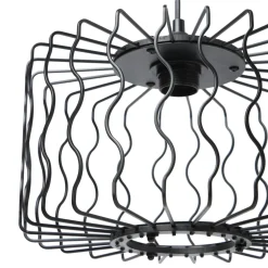 Lampe Suspension|OSTARIA Suspension lumineuse en métal (D30 cm) Julia e Noir