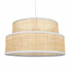 Lampe Suspension|OSTARIA Suspension lumineuse en paille (D35 cm) Yuca beige Naturel