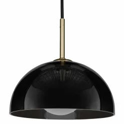 Lampe Suspension|OSTARIA Suspension lumineuse en verre (D20 cm) Luméa Noir