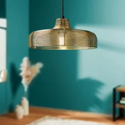 Lampe Suspension|OSTARIA Suspension lumineuse métal (D29 cm) Lio Or