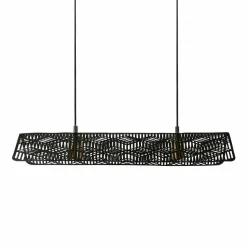 Lampe Suspension|OSTARIA Suspension lumineuse métal double (L69 cm) Kome Noir