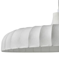 Lampe Suspension|OSTARIA Suspension lumineuse tissu (D50 cm) Marcel he Blanc