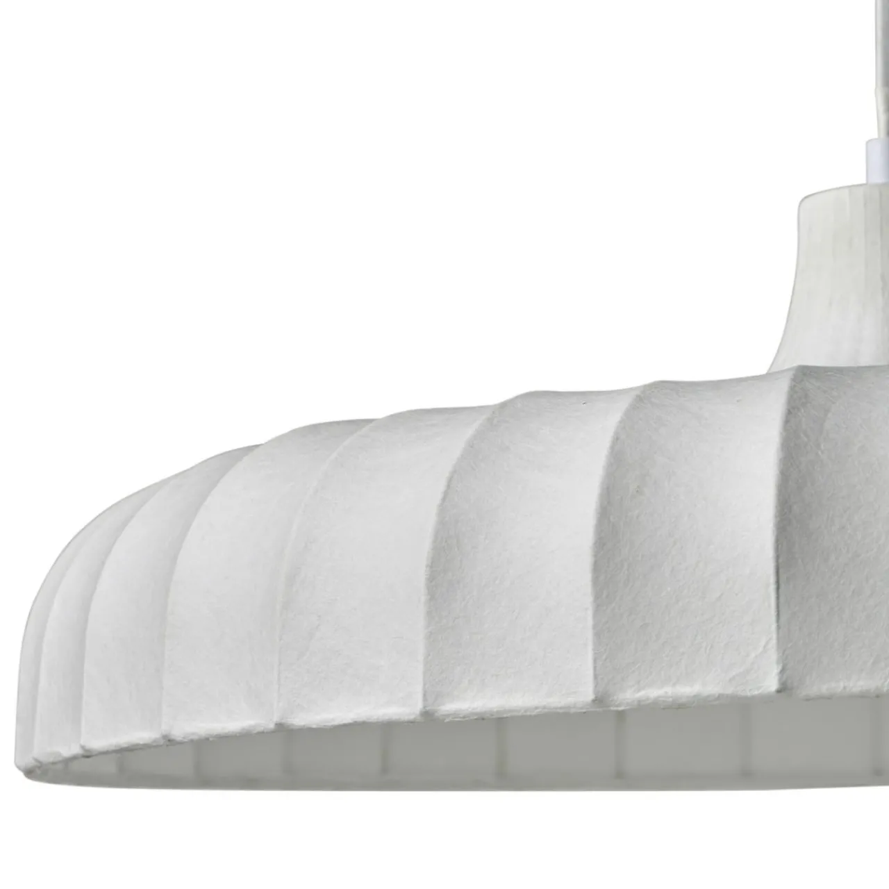 Lampe Suspension|OSTARIA Suspension lumineuse tissu (D50 cm) Marcel he Blanc