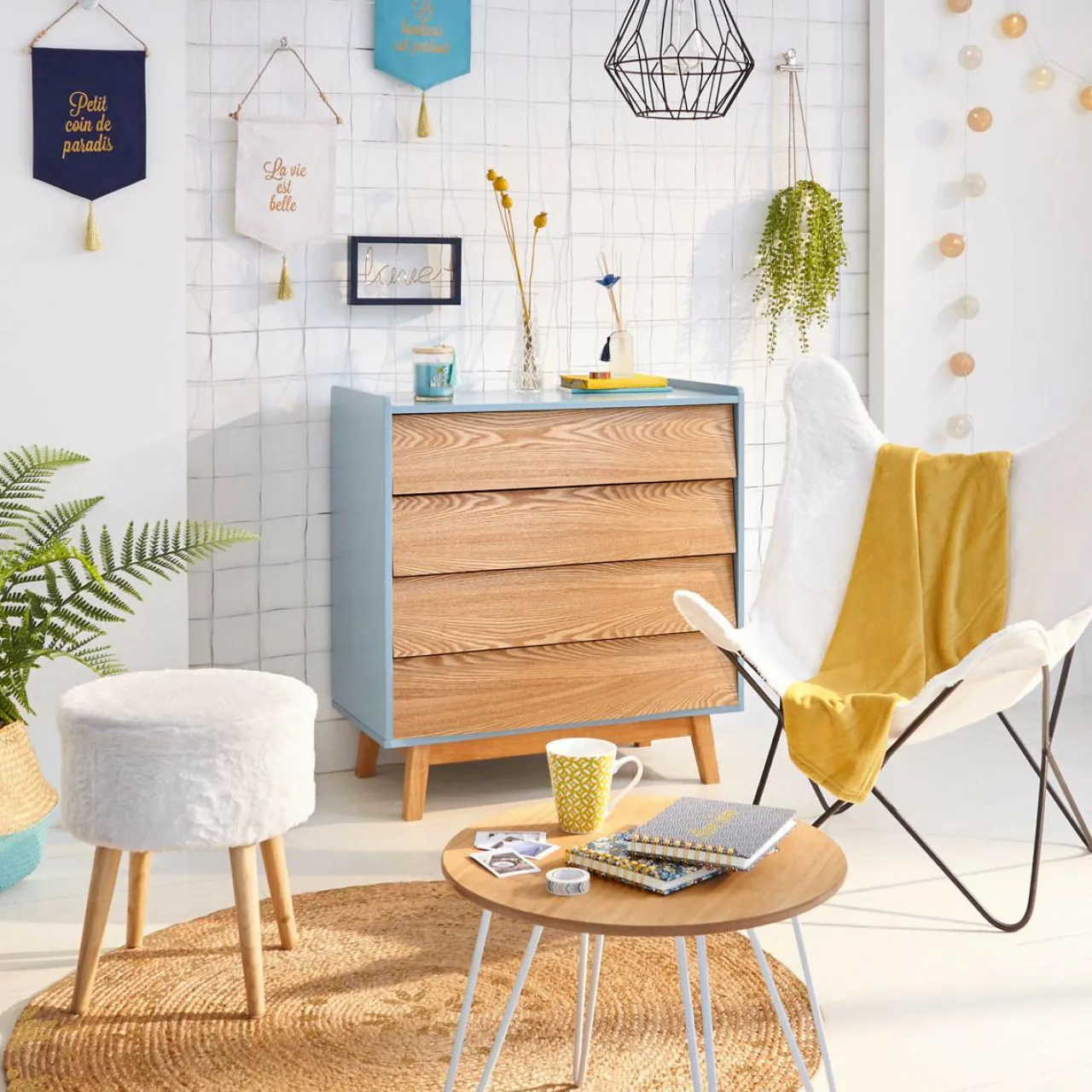 Lampe Suspension|ATMOSPHERA Suspension métal (D19 cm) Diamant Noir