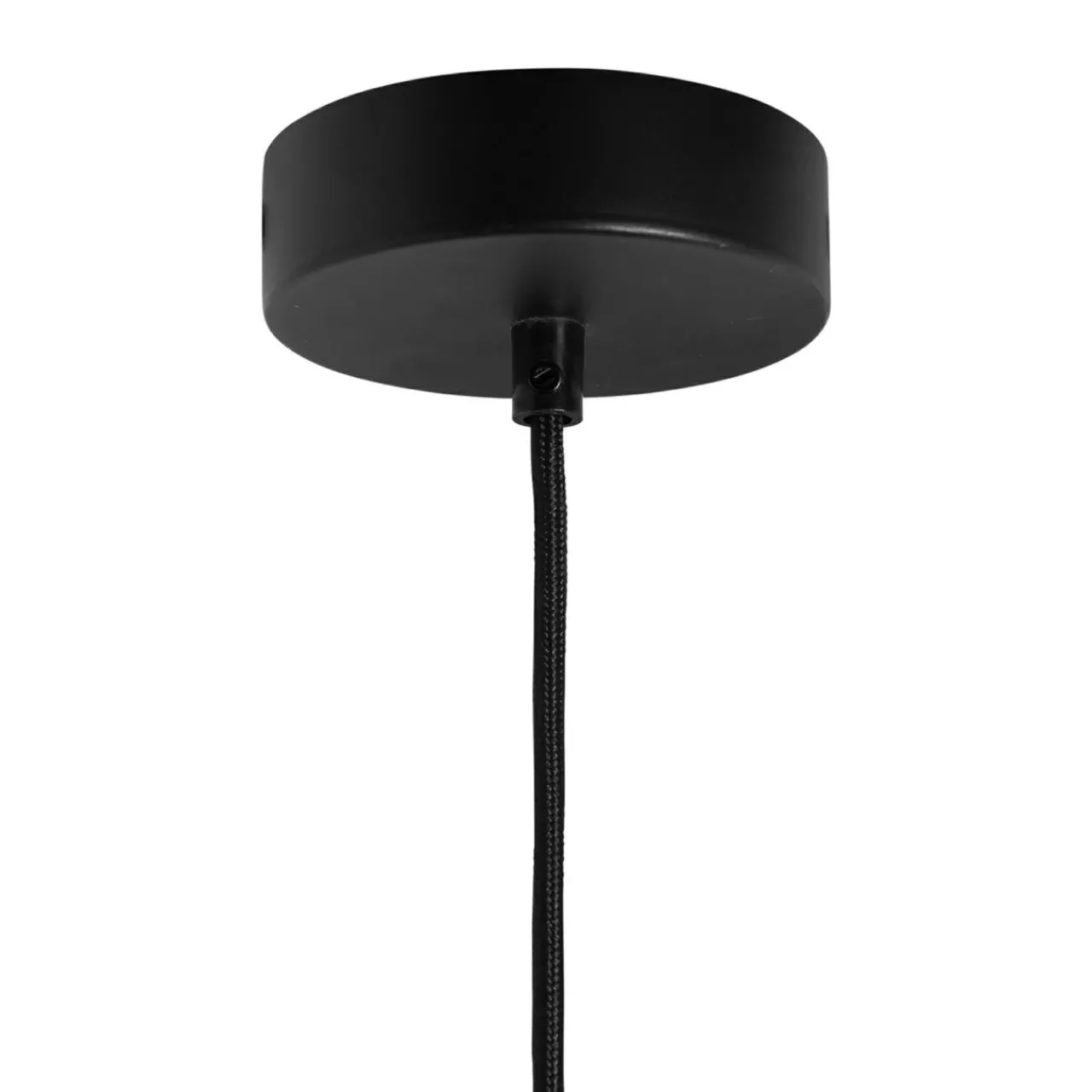 Lampe Suspension|OSTARIA Suspension métal et pétales (D80 cm) Ellisse et beige Noir