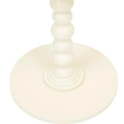 Table D'Appoint|Atmosphera, cru017dateur d'intu017drieur Table à café ronde en bois (H50 cm) Alix Ivoire