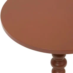 Table D'Appoint|Atmosphera, cru017dateur d'intu017drieur Table à café ronde en bois (H50 cm) Alix Terracotta Orange