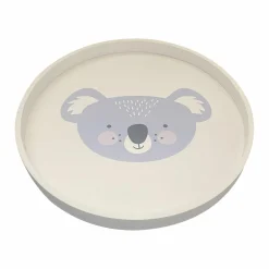 Petit Meuble Enfant|EMINZA Table basse enfant bois (D30 cm) Koala Bleu