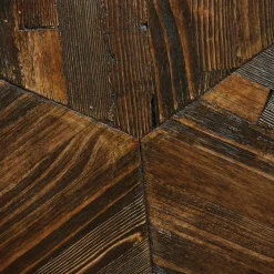 Table D'Appoint|EMINZA Table basse ronde en (H40 cm) Davao Noir et marron Bois