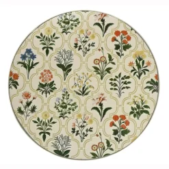 Table De Jardin|Salon De Balcon|EMINZA Table bistrot ronde pliable en faïence (D58 cm) Coimbra Crème Beige