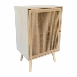 Table D'Appoint|EMINZA Table d'appoint bois et corde de chanvre (H65 cm) Manille Beige