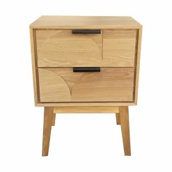 Table D'Appoint|EMINZA Table d'appoint (H60 cm) Double Hanoï Naturel Bois