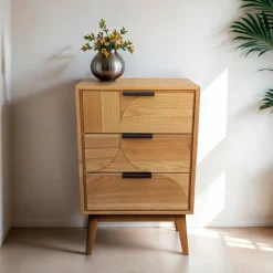 Table D'Appoint|EMINZA Table d'appoint en (H65 cm) Hanoï Naturel Bois