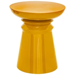 Table D'Appoint|Atmosphera, cru017dateur d'intu017drieur Table d'appoint totem métal (H43 cm) Jaya Jaune moutarde