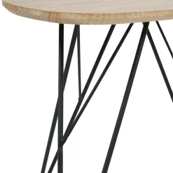 Table D'Appoint|OSTARIA Table d'appoint tripode et métal (H40 cm) Gigogne Bois