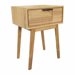 Table D'Appoint|EMINZA Table de chevet (H58 cm) Hanoï Naturel Bois
