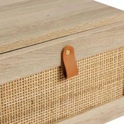 Table D'Appoint|OSTARIA Table de chevet cannage (H40 cm) Jaipur Naturel