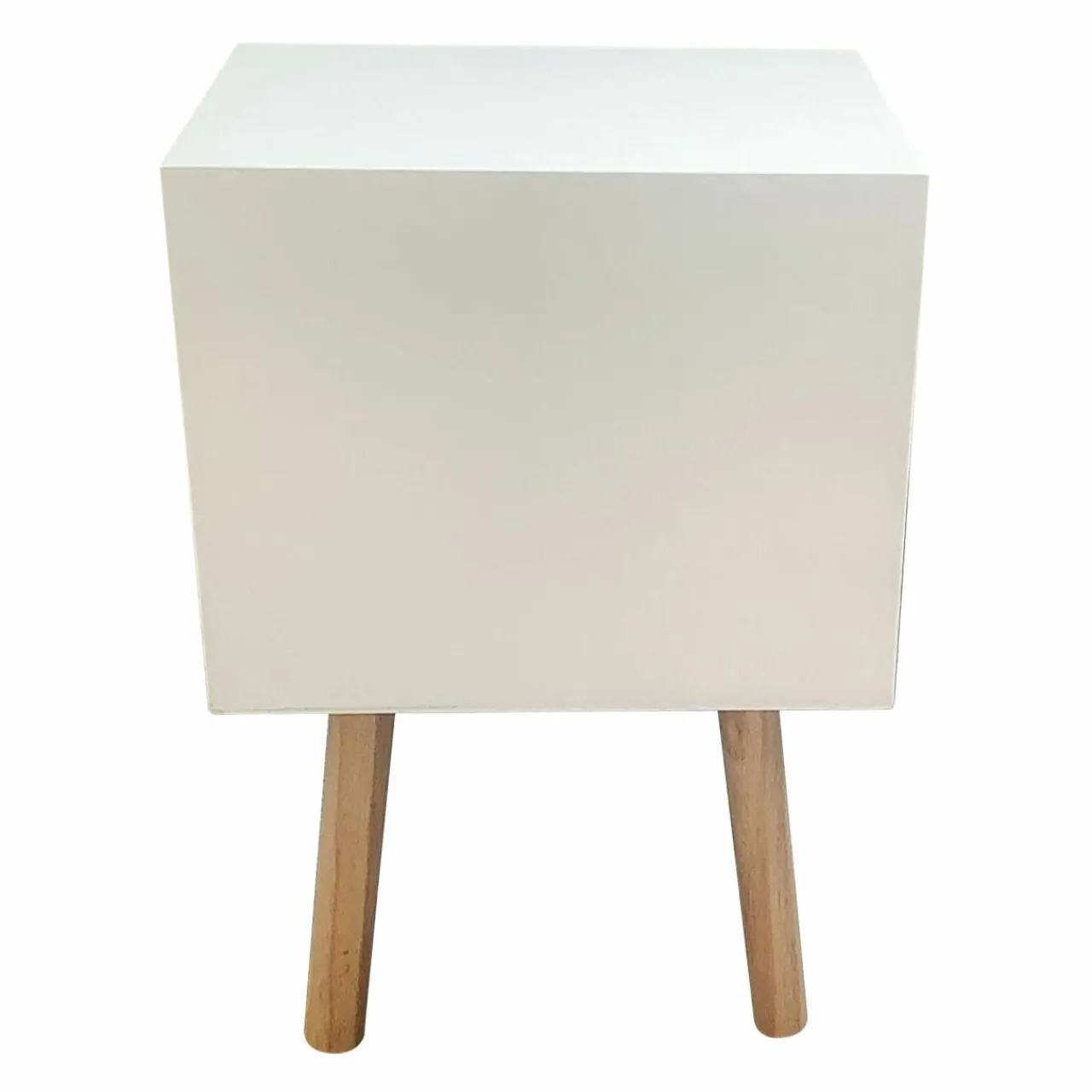 Petit Meuble Enfant|EMINZA Table de chevet enfant bois (H45 cm) Ourson Marron