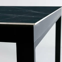 Table De Jardin|Salon De Jardin|MOBELLIA Table de jardin en aluminium et céramique 10 places (240 x 120 cm) Kore Noir marbré