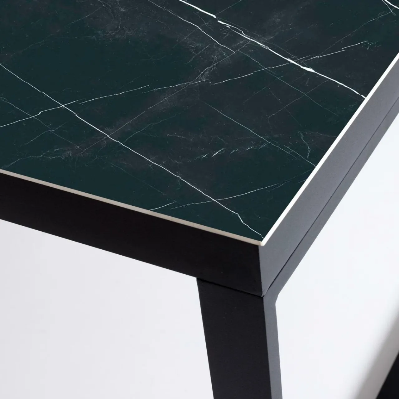 Table De Jardin|Salon De Jardin|MOBELLIA Table de jardin en aluminium et céramique 12 places (260 x 120 cm) Kore Noir marbré