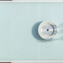 Salon De Jardin|Table De Jardin|MOBELLIA Table de jardin extensible en verre 12 places (200/320 x 100 cm) Murano Blanc