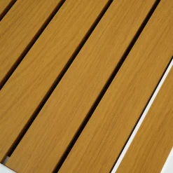 Table De Jardin|Salon De Balcon|MOBELLIA Table de jardin extensible en aluminium 8 places effet bois (90/180 x 90 cm) Murano Blanc