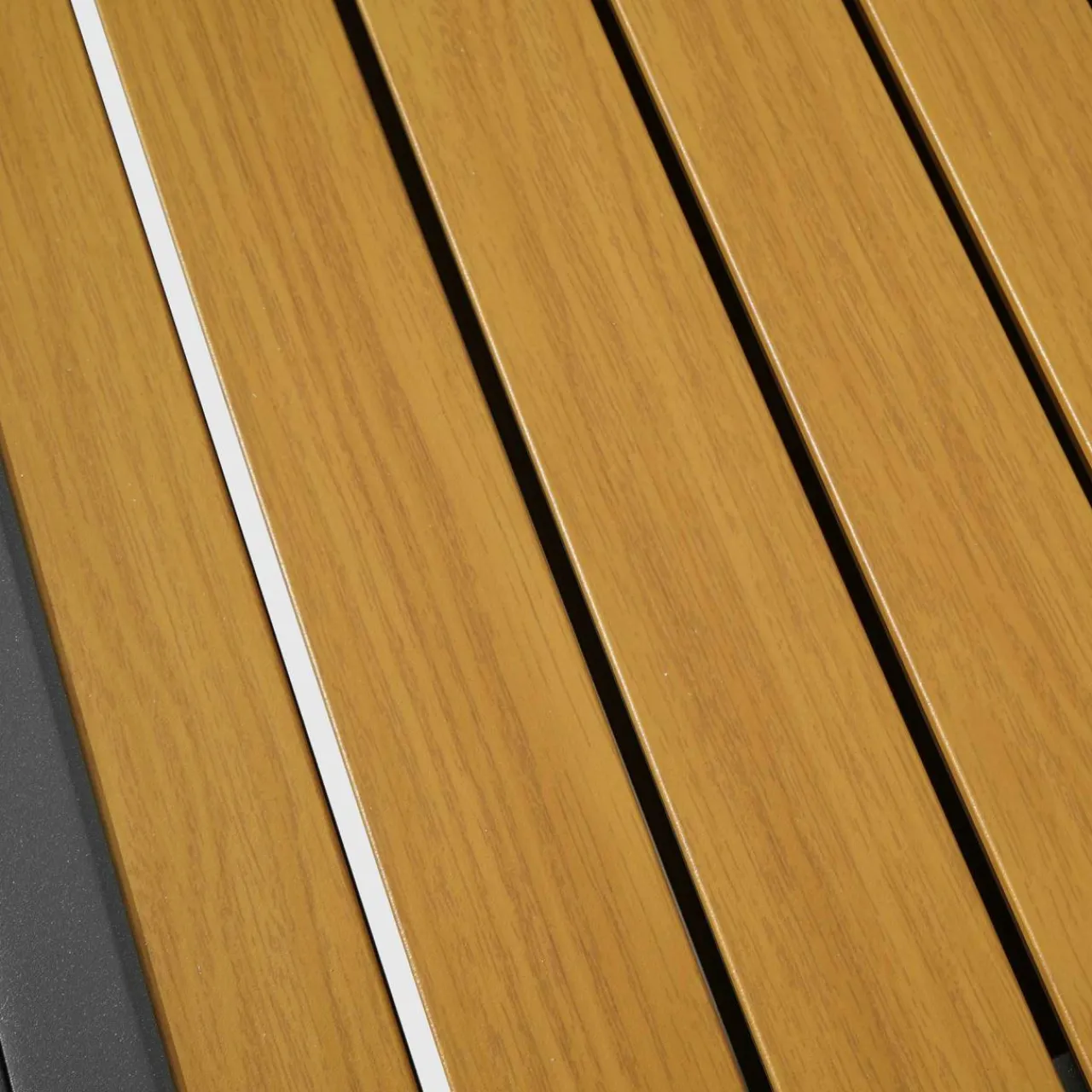 Table De Jardin|Salon De Balcon|MOBELLIA Table de jardin extensible en aluminium 8 places effet bois (90/180 x 90 cm) Murano Gris Anthracite